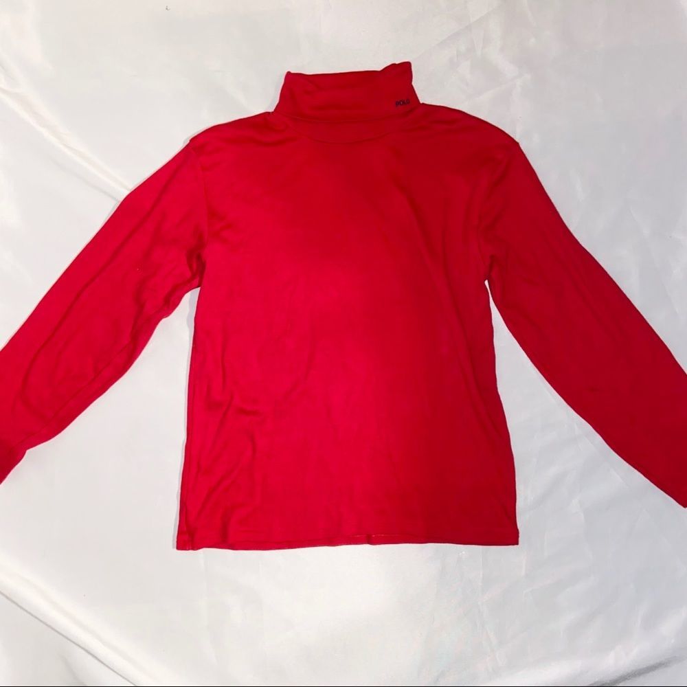 Polo by Ralph Lauren Red Turtleneck L 16-18